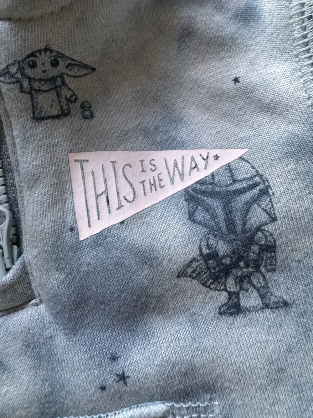 babyGap Star Wars Mandalorian Grogu “This Is The Way” Hooded Romper 0-3M NWT
